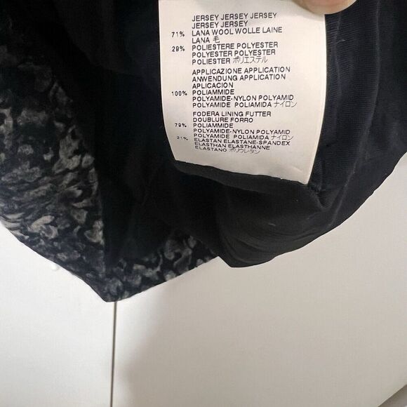 Viktor & Rolf Mini Dress Women 40 Textured Dark Edgy Academia Long Sleeve Italy - Picture 5 of 9